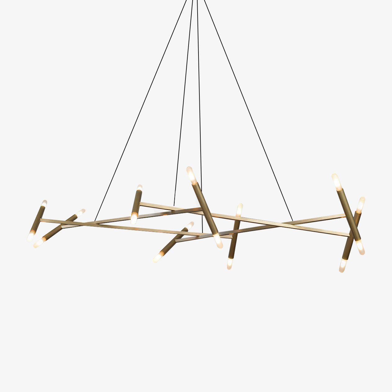 Le Diamant Chandelier 20 heads size: Dia 100 cm x H 150 cm / ? 39.4″ x H 59″ / Bronze Chandelier