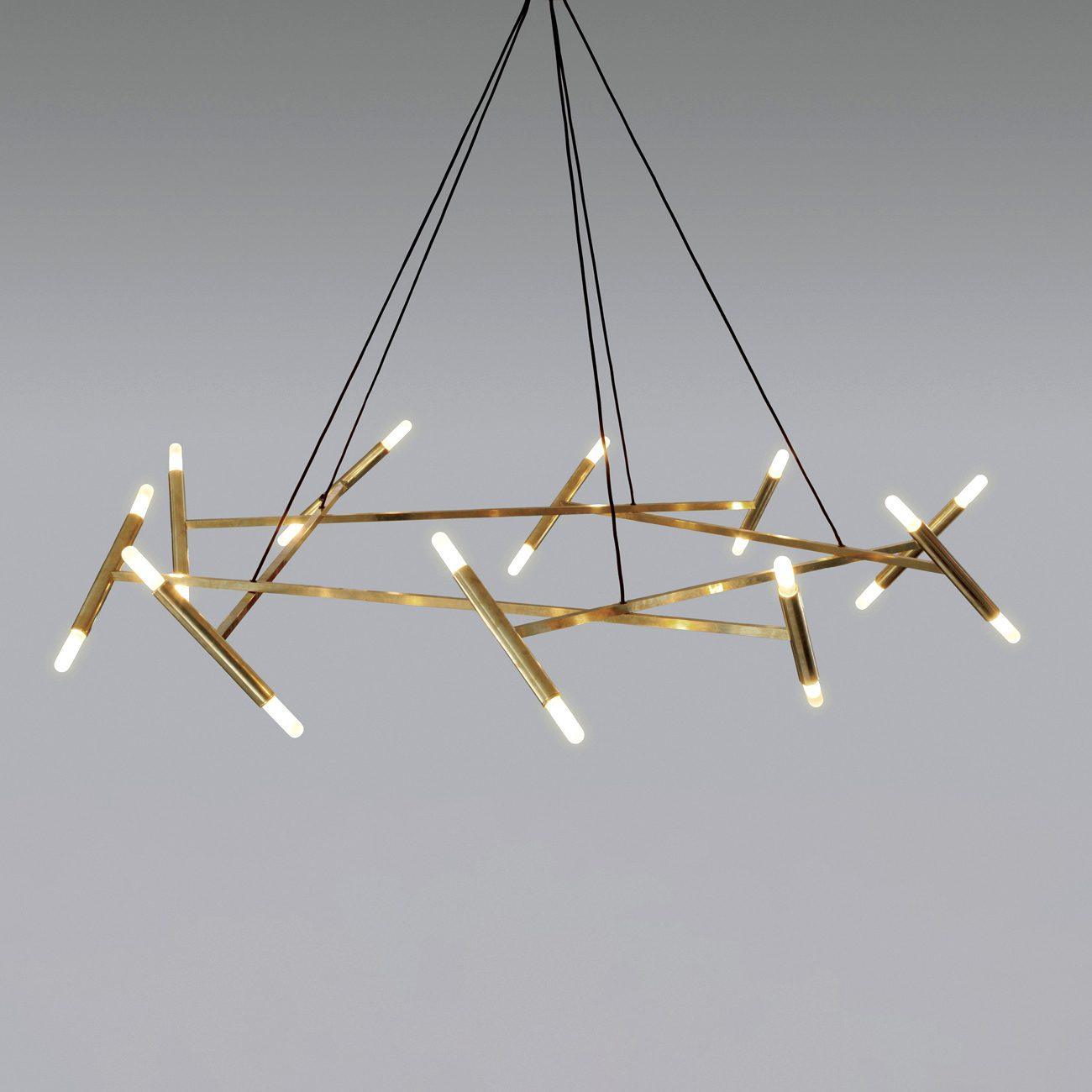 Le Diamant Chandelier 20 heads size: Dia 100 cm x H 150 cm / ? 39.4″ x H 59″ / Bronze Chandelier