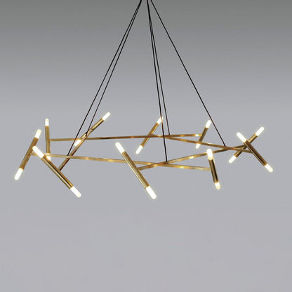 Le Diamant Chandelier 20 heads size: Dia 100 cm x H 150 cm / ? 39.4″ x H 59″ / Bronze Chandelier