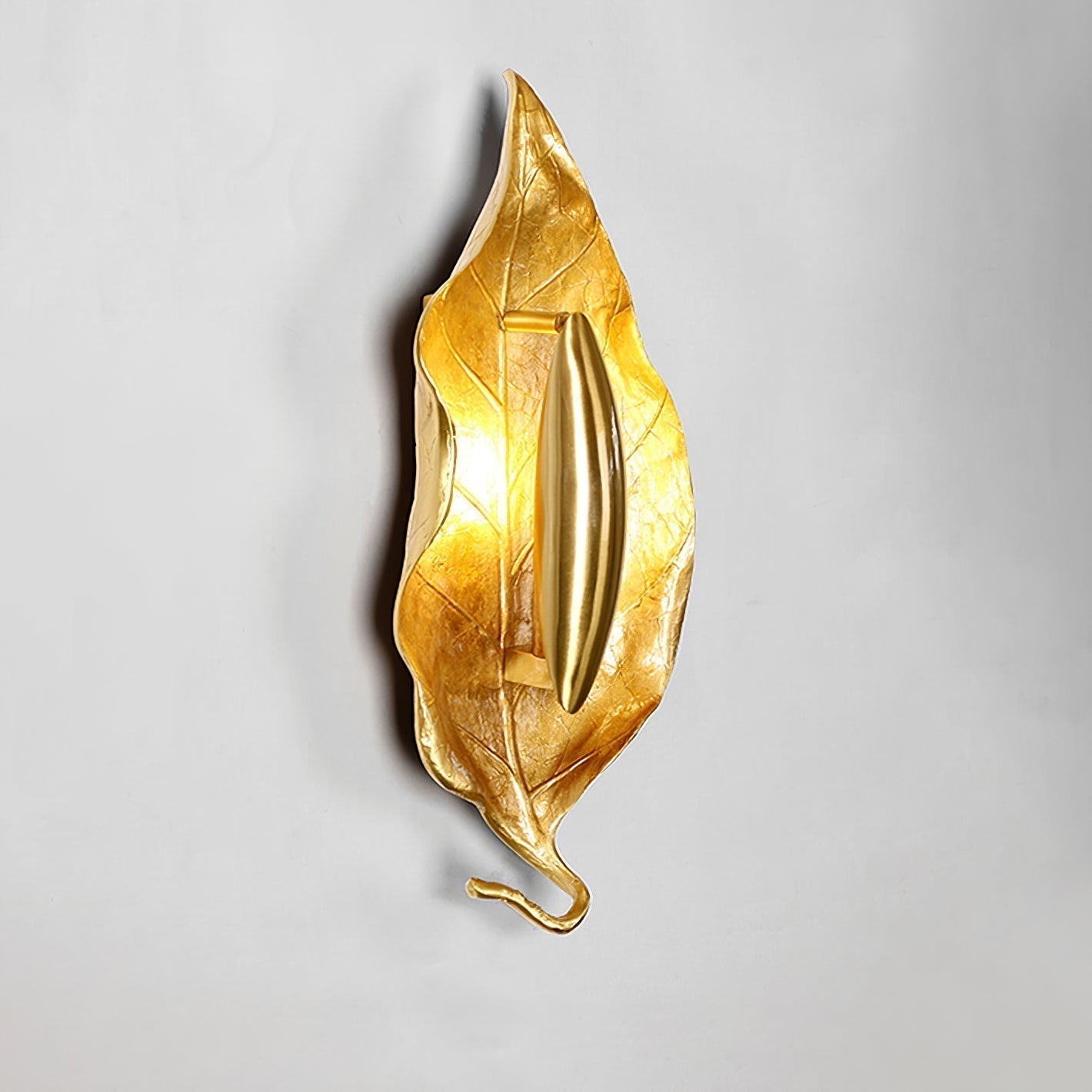 Leaf Brass Wall Lamp Dia 5.5″ x H 11.8″ / Brass / Single Wall lamp