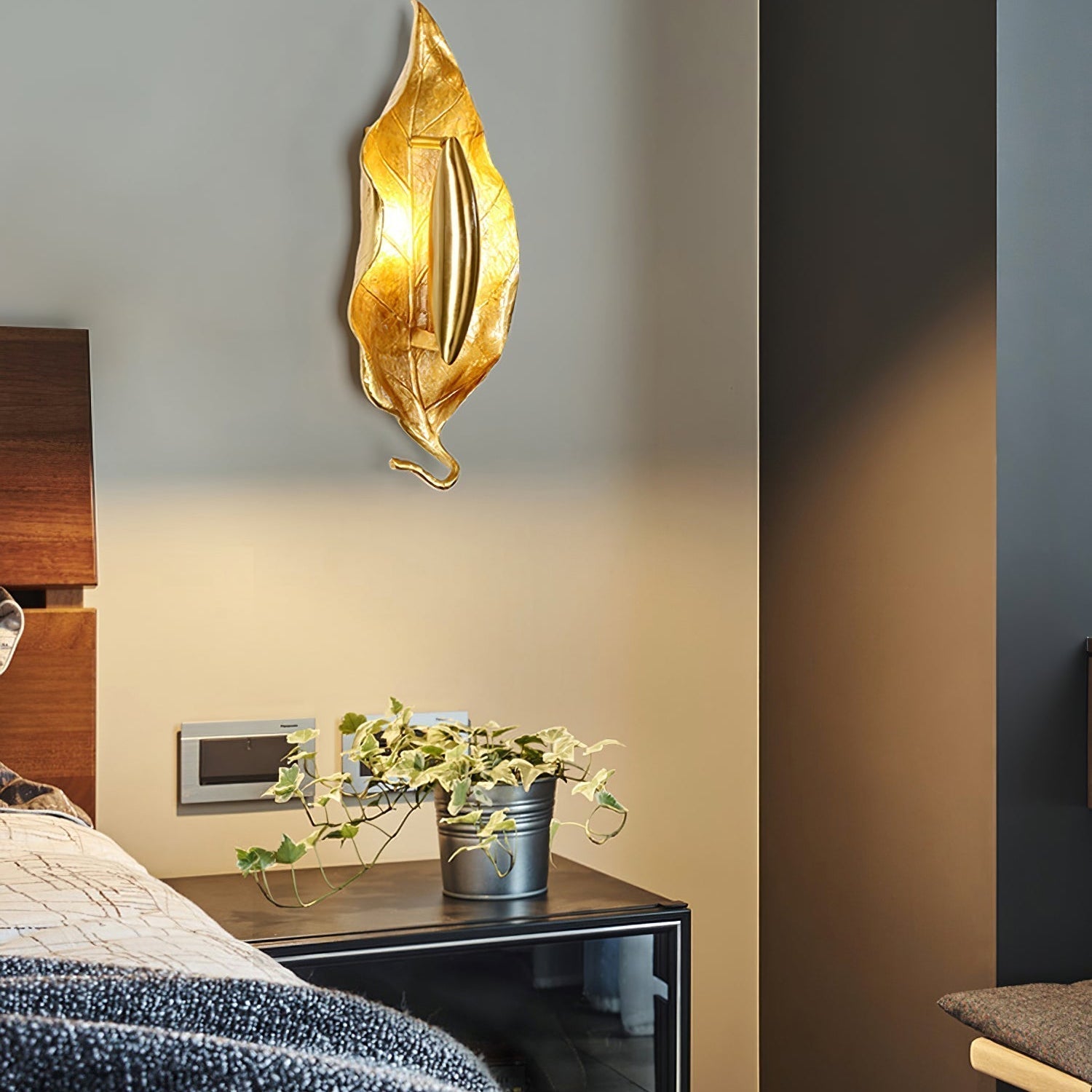 Leaf Brass Wall Lamp Wall lamp