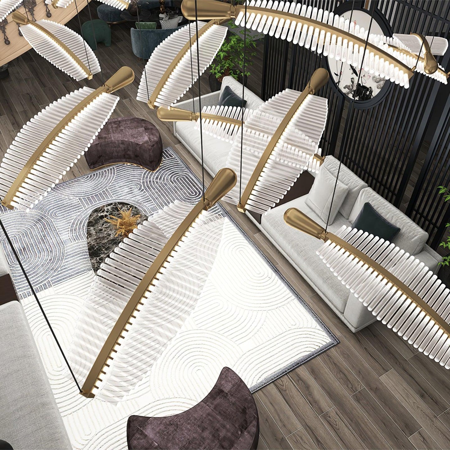 Leaf LED Chandelier Chandelier