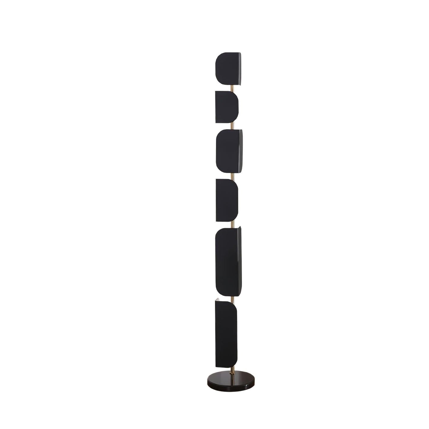 Leagan Floor Lamp Dia 11.8″ x H 68.1″ / Dia 30cm x H 173cm / Black & Gold / US Plug Floor lamp