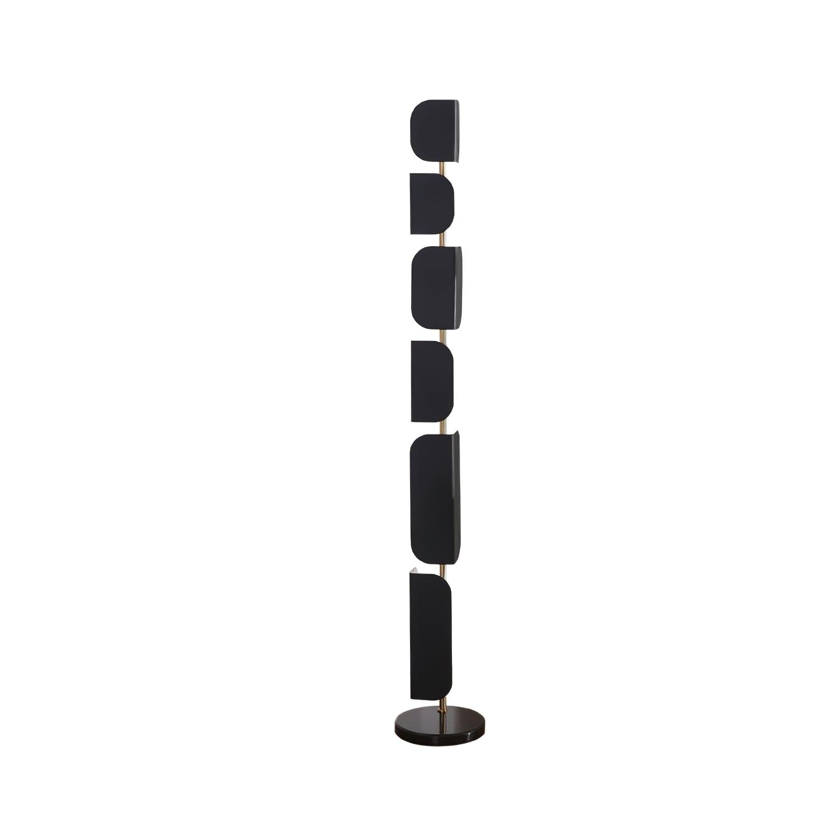 Leagan Floor Lamp Dia 11.8″ x H 68.1″ / Dia 30cm x H 173cm / Black & Gold / US Plug Floor lamp