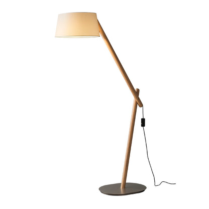 Lean Pivot Floor Lamp Dia 18.9″ x H 65″ / Wood Color / US Plug Floor lamp
