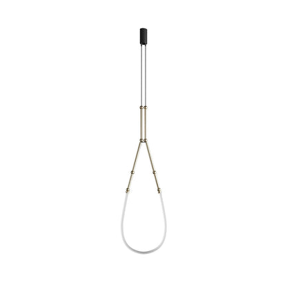 Leda Chandelier Model A Dia 17.3″ x H 66.9″ / Dia 44cm x H 170cm / Gold / Warm Light Chandelier