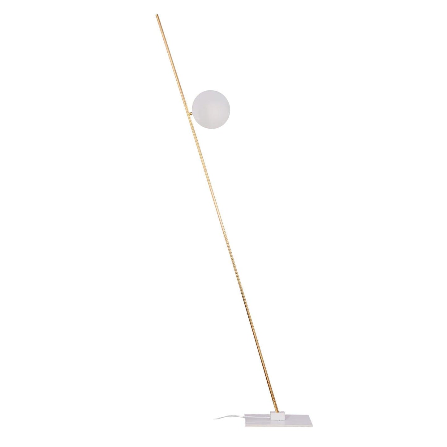 Giorgio Floor Light 1 head L 11.8″ x H 68.9″ / L 30cm x H 175cm / White & Gold / US plug Floor lamp