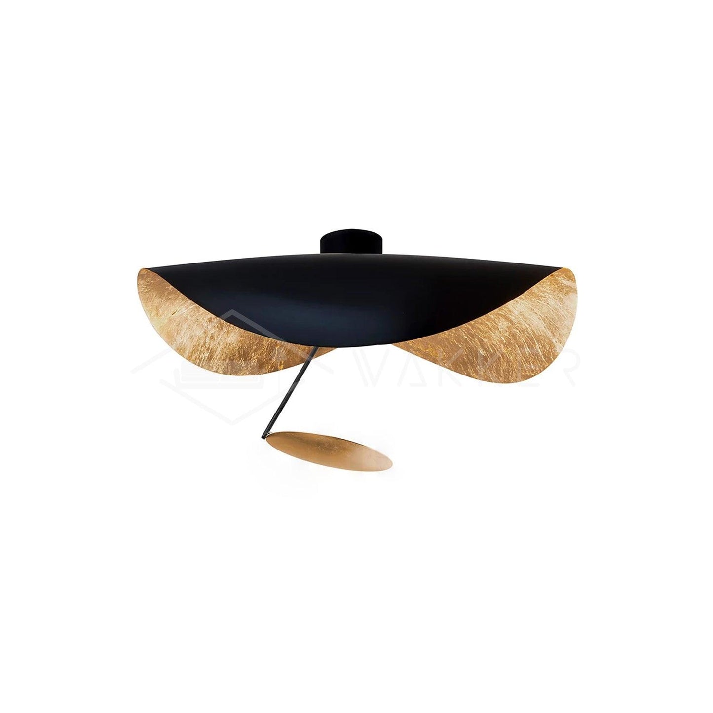 Giorgio Ceiling Light Dia 15.7″ x H 12.2″ / Dia 40cm x H 31cm / Black + Gold / Warm Light Ceiling lamp