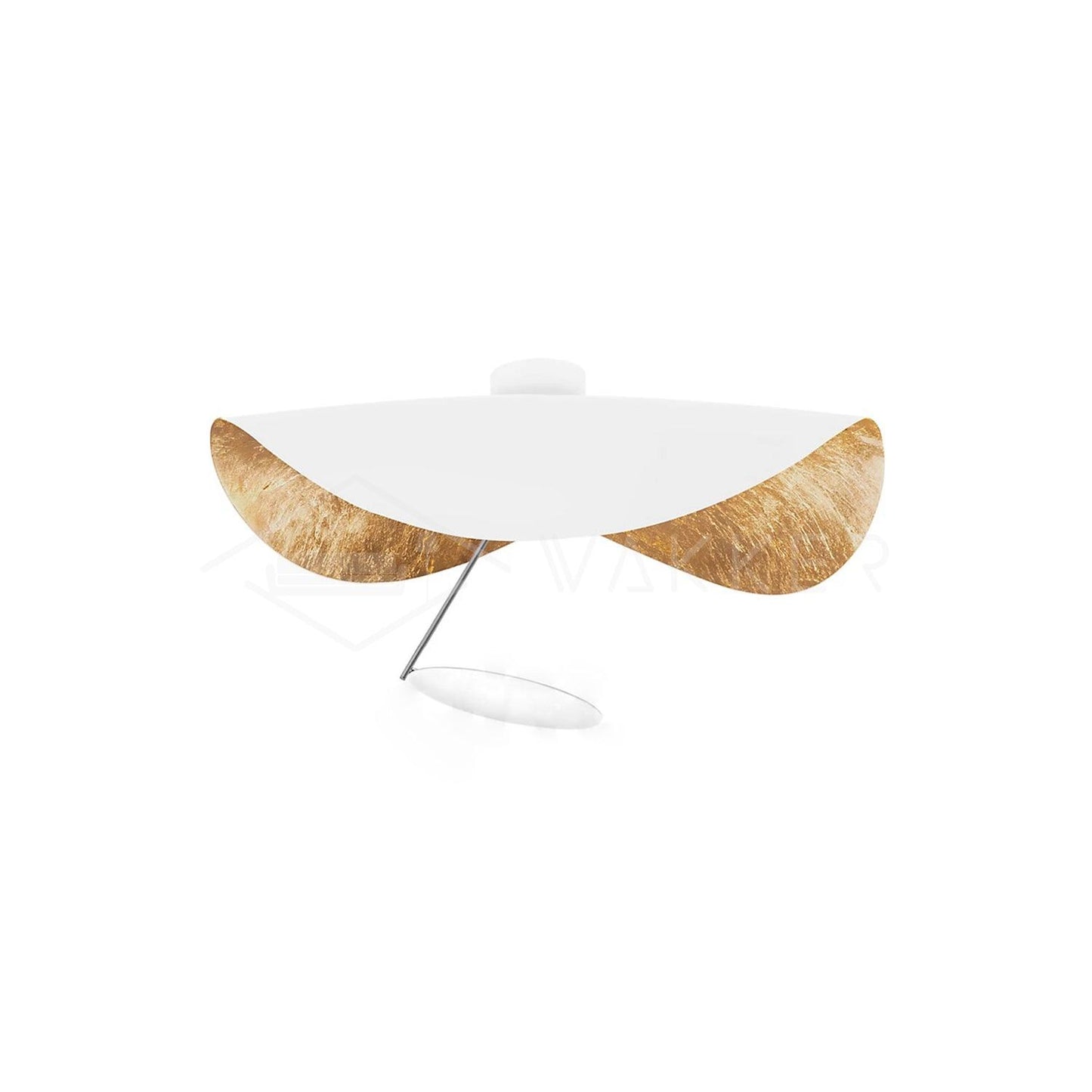 Giorgio Ceiling Light Dia 15.7″ x H 12.2″ / Dia 40cm x H 31cm / White + Gold / Warm Light Ceiling lamp