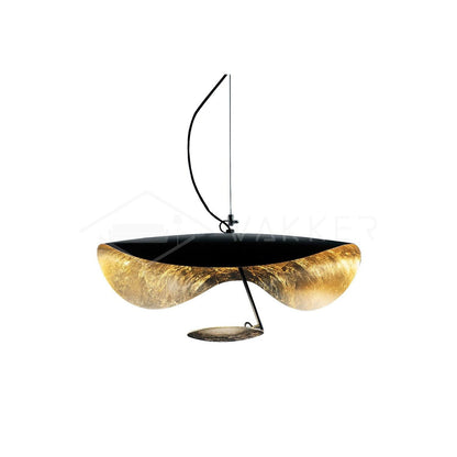Giorgio Pendant Light Dia 15.7″ x H 10.6″ / Dia 40cm x H 27cm / Black + Gold / Warm Light Pendant light