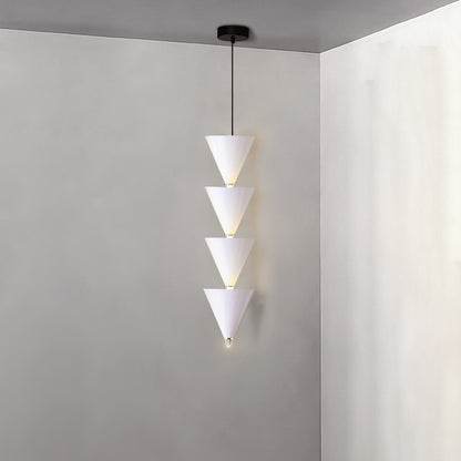 Legato Pendant Light 4 heads ? 6.7″ x H 23.4″ / Dia 17cm x H 59.5cm / White / Warm Light Pendant light