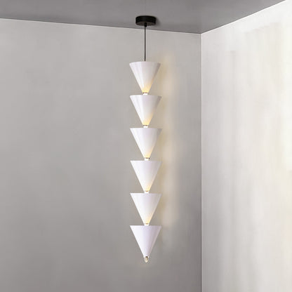 Legato Pendant Light 6 heads ? 6.7″ x H 35.4″ / Dia 17cm x H 90cm / White / Warm Light Pendant light