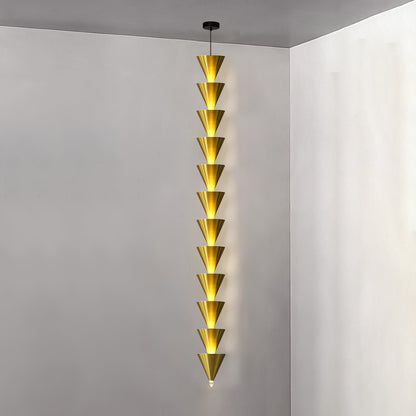 Legato Pendant Light 12 heads ? 6.7″ x H 63″ / Dia 17cm x H 160cm / Gold / Warm Light Pendant light