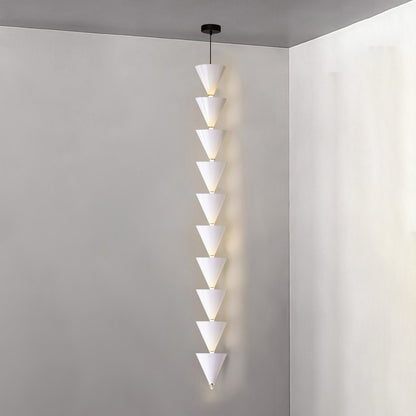 Legato Pendant Light 10 heads ? 6.7″ x H 51.2″ / Dia 17cm x H 130cm / White / Warm Light Pendant light