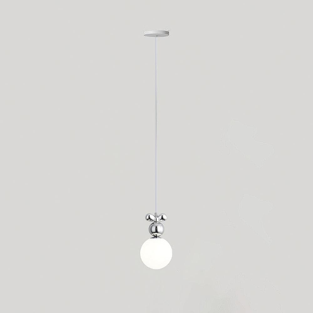 Laila Mini Pendant Light Model B: Dia 4.7″ x H 8.7″ / Dia 12cm x H 22cm / Chrome Pendant light