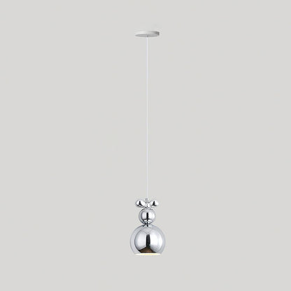Laila Mini Pendant Light Model A: Dia 4.7″ x H 8.7″ / Dia 12cm x H 22cm / Chrome Pendant light