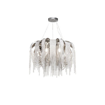 Length Chains Chandelier Round Dia 31.5″ x H 23.6″ / Dia 80cm x H 60cm / Chrome Chandelier