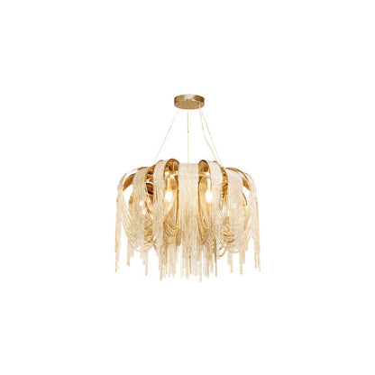 Length Chains Chandelier Round Dia 23.6″ x H 23.6″ / Dia 60cm x H 60cm / Gold Chandelier
