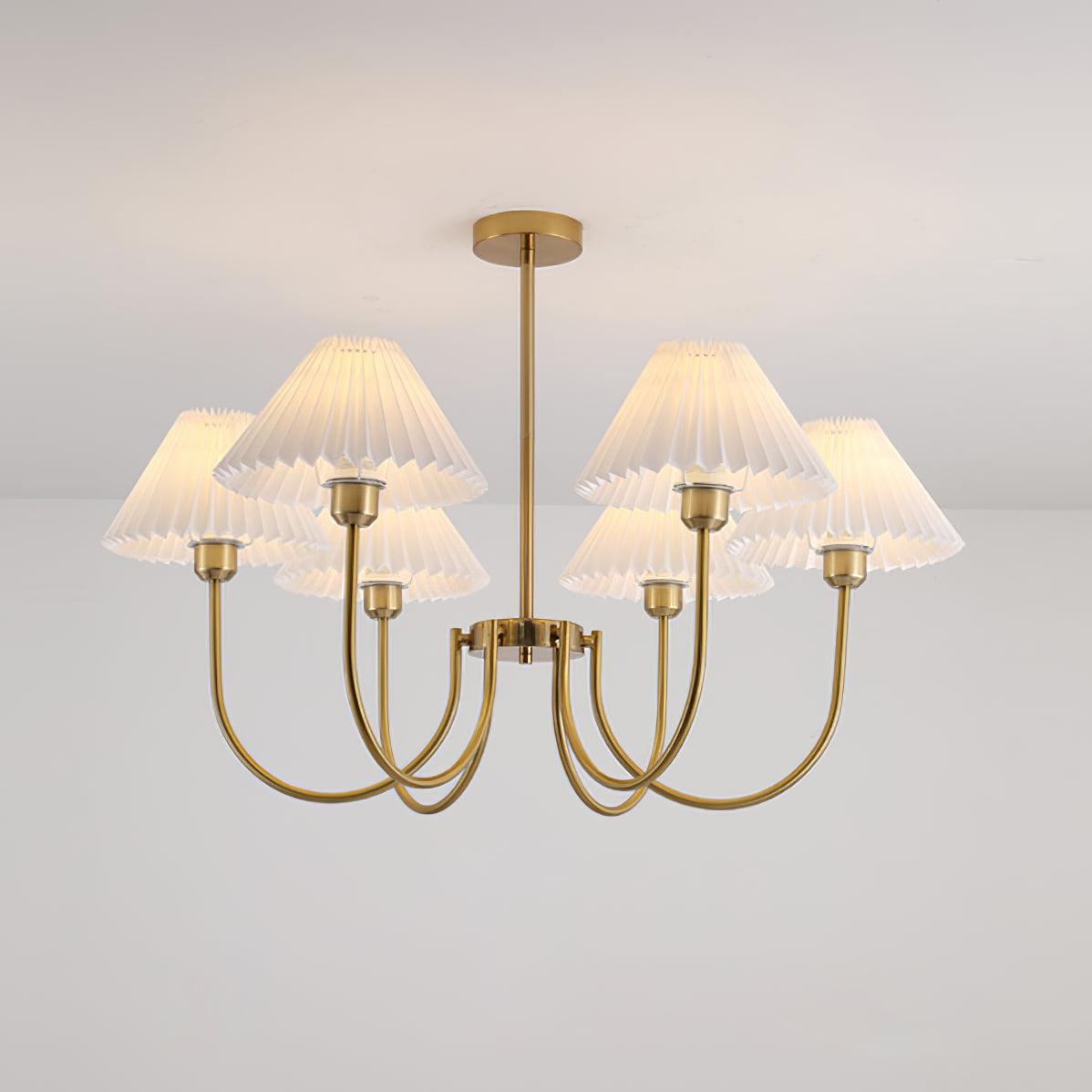 Lenore Pleated Chandelier Chandelier