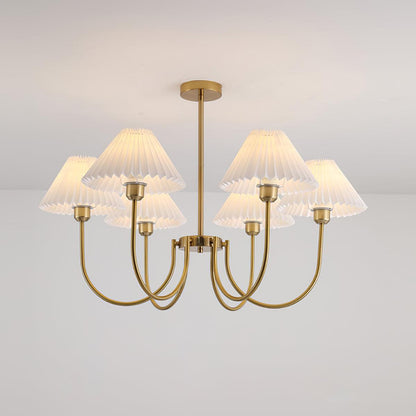 Lenore Pleated Chandelier Chandelier