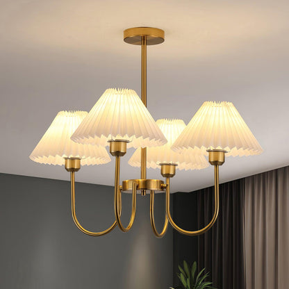 Lenore Pleated Chandelier Chandelier