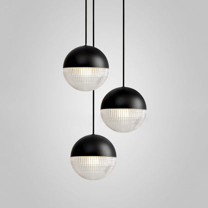 Lens Flair Pendant Lamp 3heads Dia 13.8″ x H 59″ / Dia 35cm x H 150cm / Black Pendant light