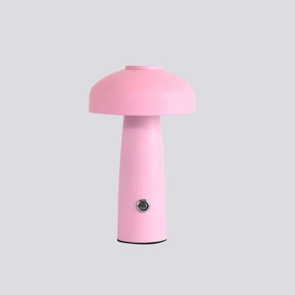 Leon Mushroom Built-in Battery Table Lamp Dia 5.9″ x H 9.8″ / Dia 15cm x H 25cm / Pink / Touch Switch Table lamp