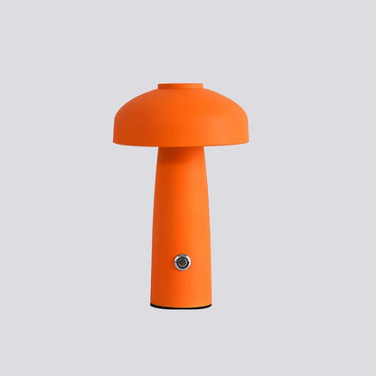 Leon Mushroom Built-in Battery Table Lamp Dia 5.9″ x H 9.8″ / Dia 15cm x H 25cm / Orange / Touch Switch Table lamp