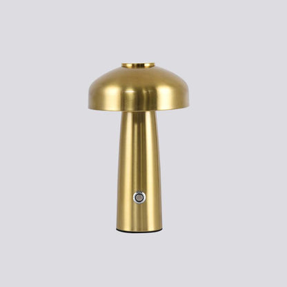 Leon Mushroom Built-in Battery Table Lamp Dia 5.9″ x H 9.8″ / Dia 15cm x H 25cm / Gold / Touch Switch Table lamp