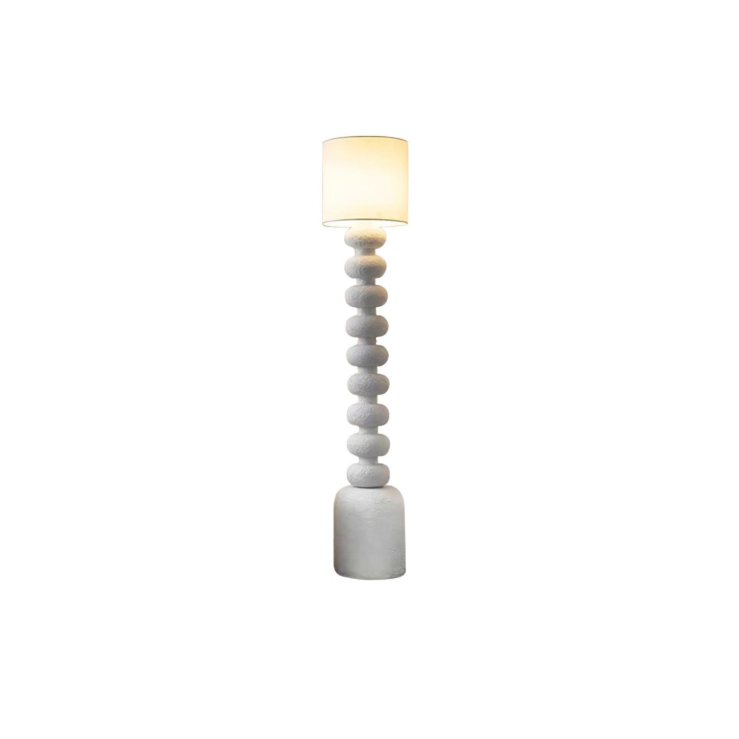 Leona Floor Lamp Rough: Dia 11.8″ x H 70″ / Dia 30cm x H 178cm / White / US Plug Floor lamp