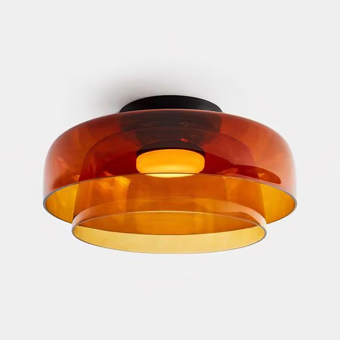 Levels Ceiling Light Double layer ? 16.5″ x H 7.1″ / ? 42cm x H 18cm / Orange / Warm Light Ceiling lamp