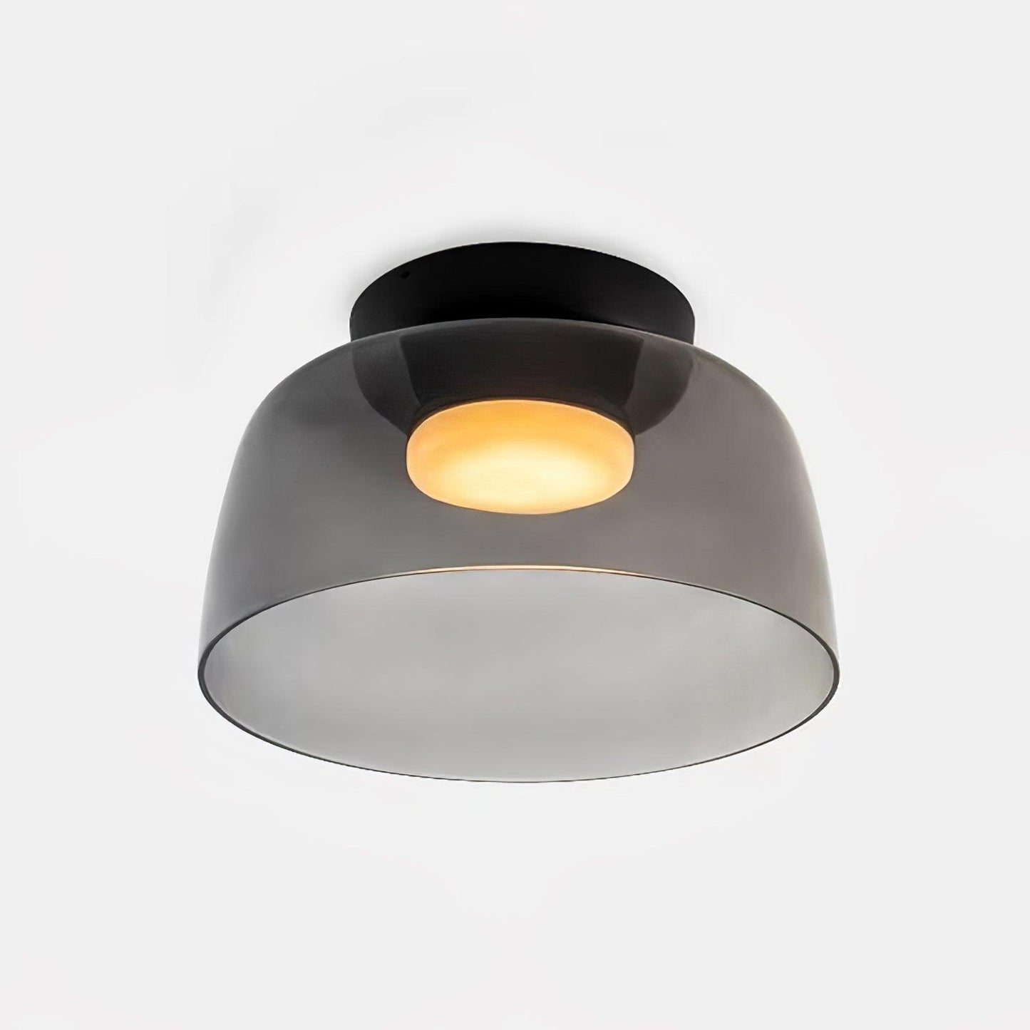 Levels Ceiling Light Single layer ? 12.6″ x H 6.3″ / ? 32cm x H 16cm / Smoke grey / Warm Light Ceiling lamp