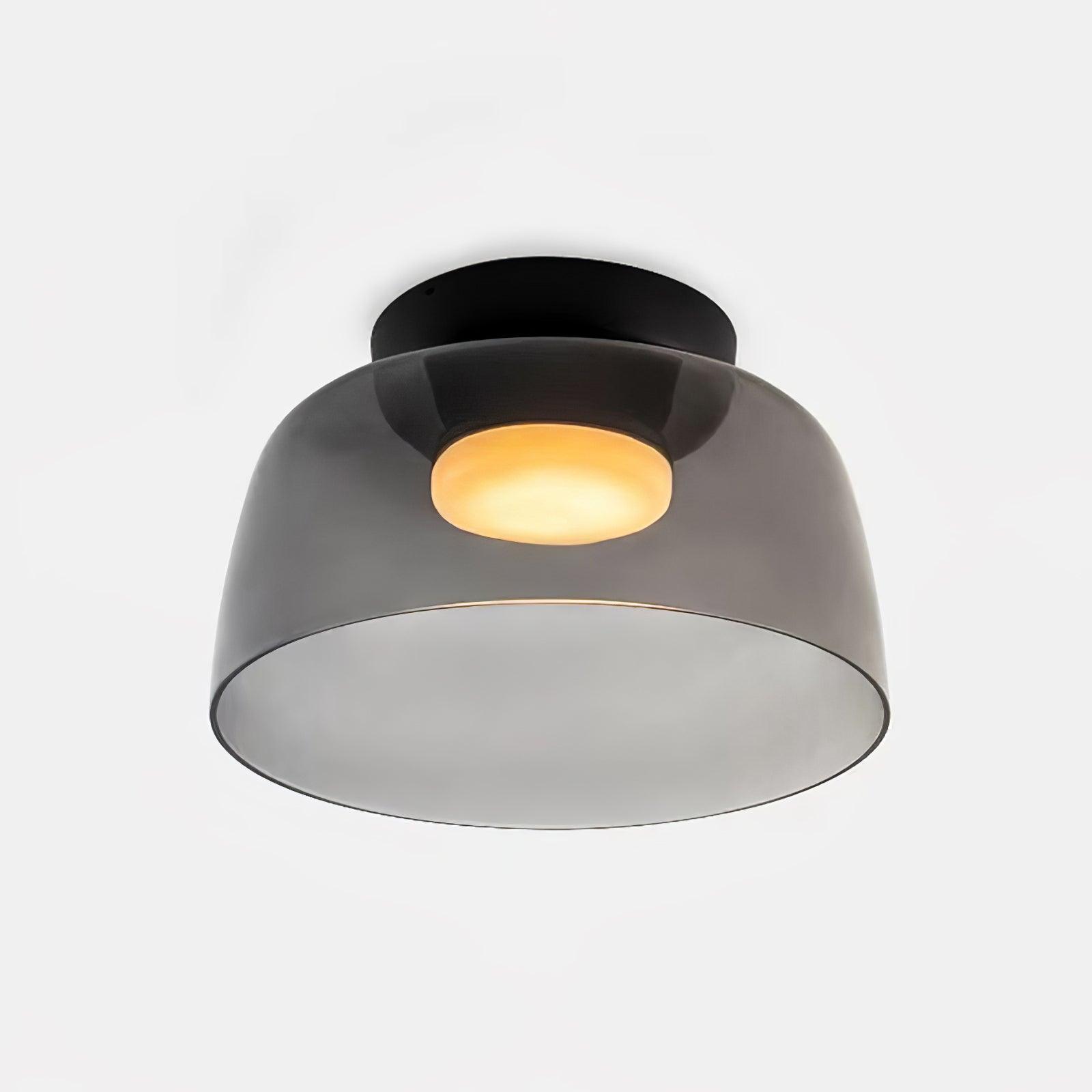 Levels Ceiling Light Single layer ? 12.6″ x H 6.3″ / ? 32cm x H 16cm / Smoke grey / Warm Light Ceiling lamp
