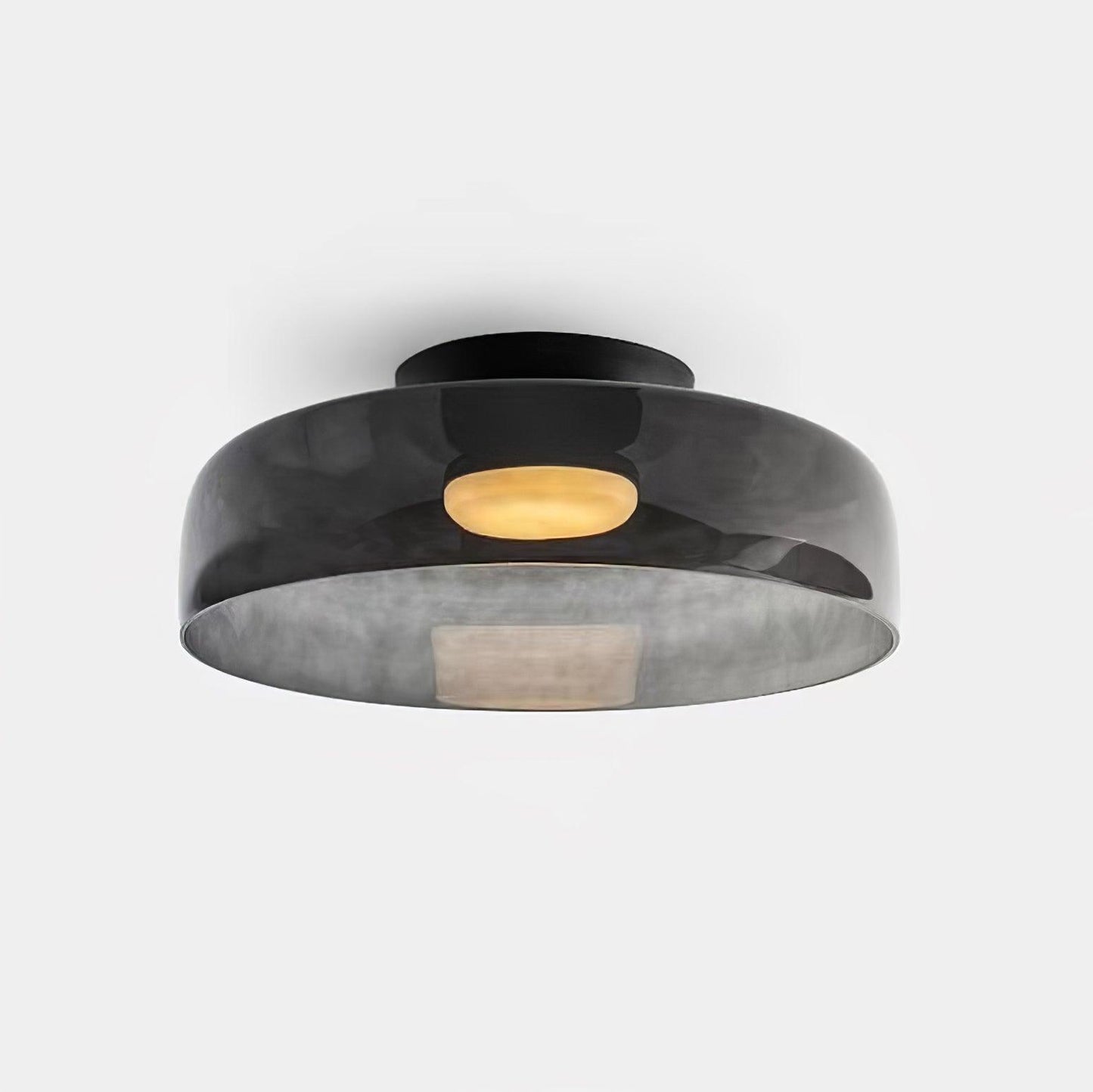 Levels Ceiling Light Single layer ? 16.5″ x H 4.3″ / ? 42cm x H 11cm / Smoke grey / Warm Light Ceiling lamp