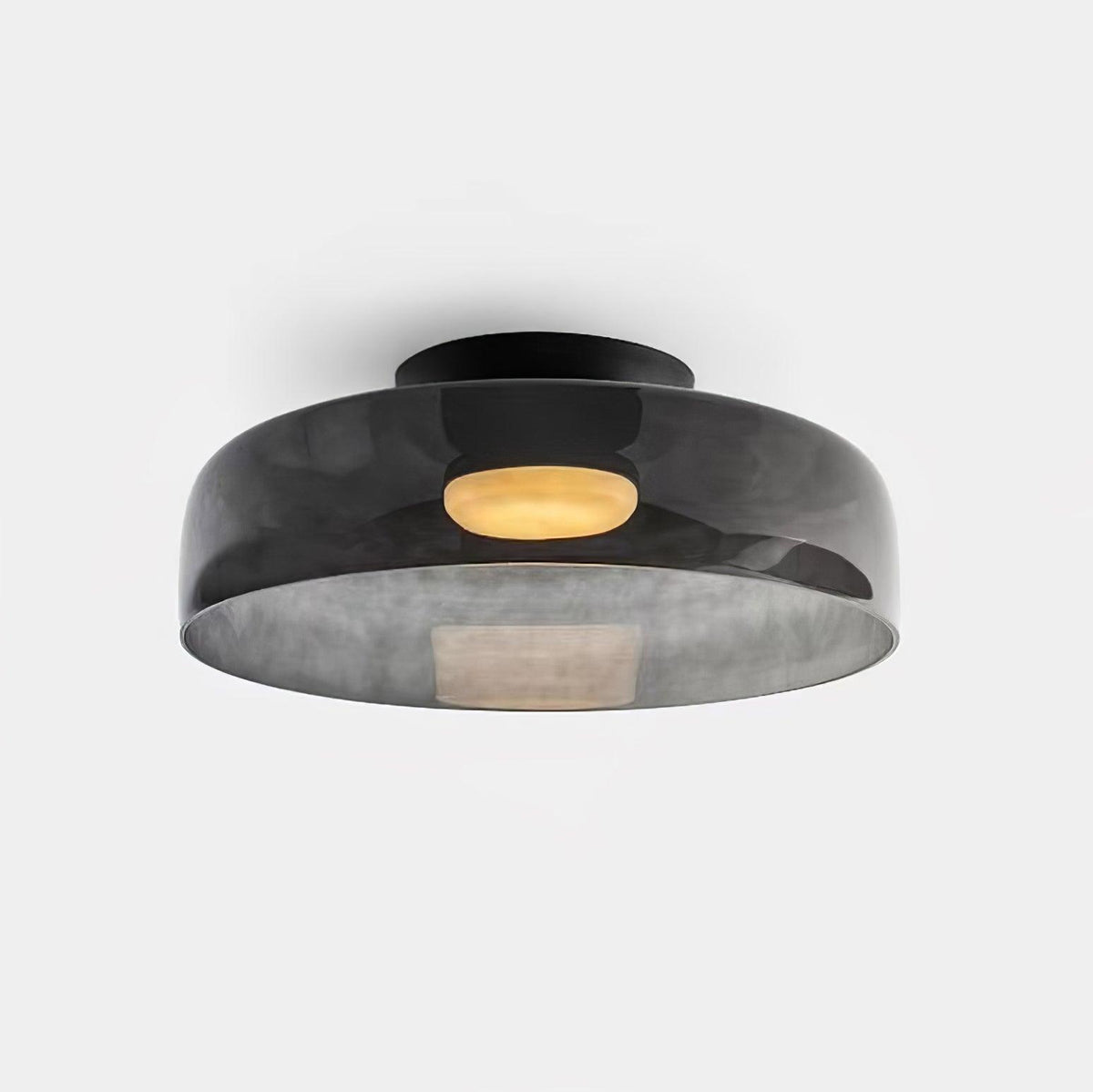 Levels Ceiling Light Single layer Dia 16.5″ x H 4.3″ / Dia 42cm x H 11cm / Smoke grey / Warm Light Ceiling lamp