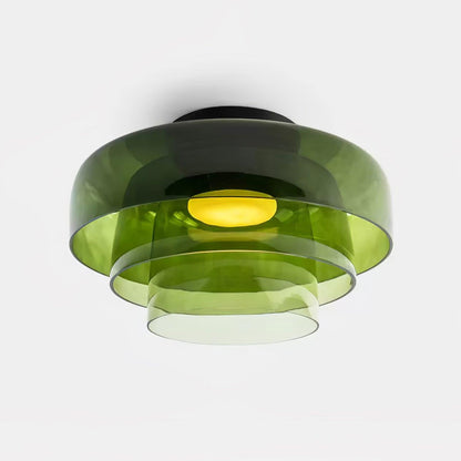 Levels Ceiling Light Three layer ? 16.5″ x H 10.2″ / ? 42cm x H 26cm / Green / Warm Light Ceiling lamp