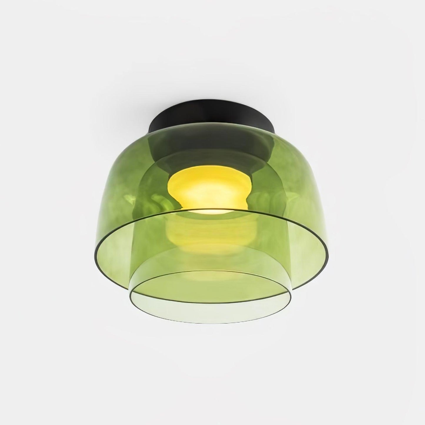 Levels Ceiling Light Double layer ? 12.6″ x H 9.4″ / ? 32cm x H 24cm / Green / Warm Light Ceiling lamp