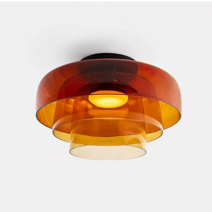 Levels Ceiling Light Three layer ? 16.5″ x H 10.2″ / ? 42cm x H 26cm / Orange / Warm Light Ceiling lamp