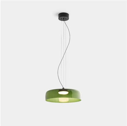 Levels Pendant Light Single Layer Dia 16.5″ X H 4.3″ / Dia 42cm X H 11cm / Green / Warm Light Pendant light