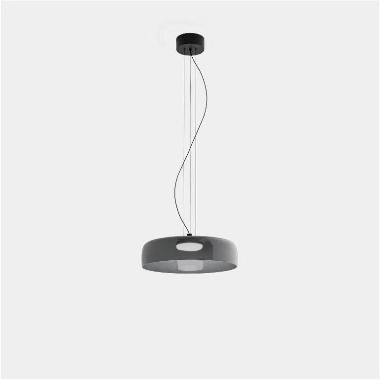 Levels Pendant Light Single Layer Dia 16.5″ X H 4.3″ / Dia 42cm X H 11cm / Smoke Grey / Warm Light Pendant light