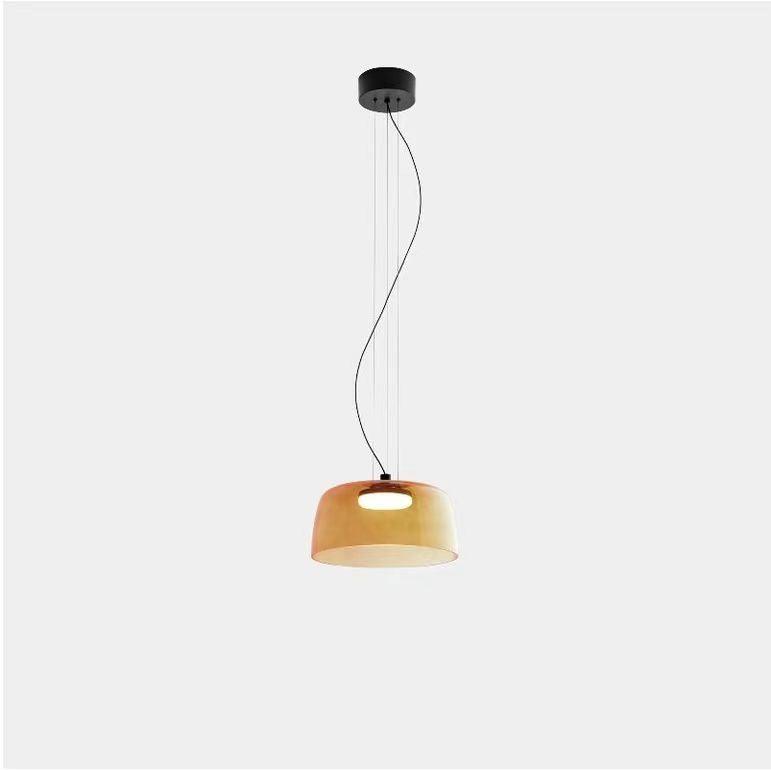 Levels Pendant Light Single Layer Dia 12.6″ X H 6.3″ / Dia 32cm X H 16cm / Orange / Warm Light Pendant light
