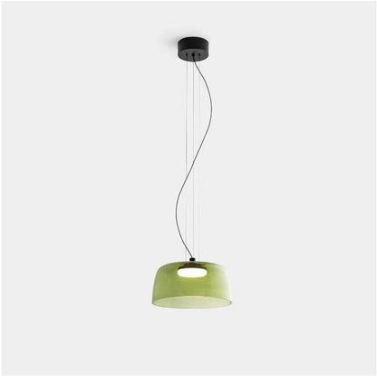 Levels Pendant Light Single Layer Dia 12.6″ X H 6.3″ / Dia 32cm X H 16cm / Green / Warm Light Pendant light
