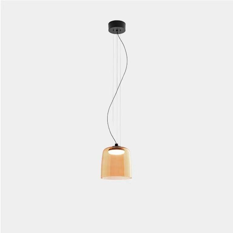 Levels Pendant Light Single layer Dia 8.7″ x H 9.1″ / Dia 22cm x H 23cm / Orange / Warm Light Pendant light