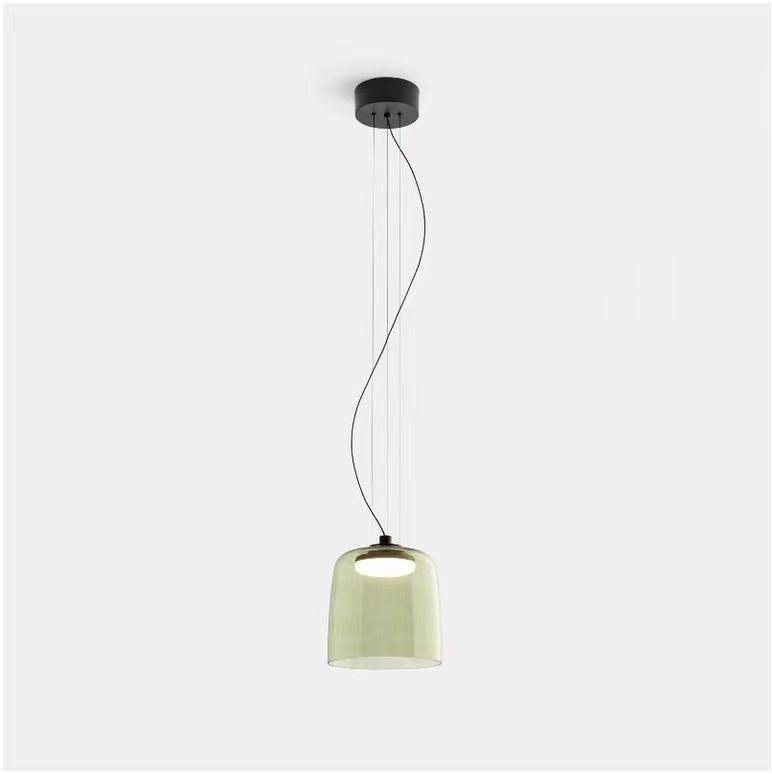 Levels Pendant Light Single layer Dia 8.7″ x H 9.1″ / Dia 22cm x H 23cm / Green / Warm Light Pendant light