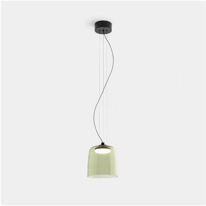 Levels Pendant Light Single layer Dia 8.7″ x H 9.1″ / Dia 22cm x H 23cm / Green / Warm Light Pendant light