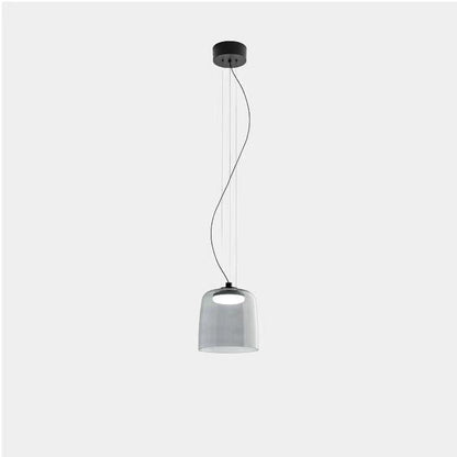 Levels Pendant Light Single layer Dia 8.7″ x H 9.1″ / Dia 22cm x H 23cm / Smoke Grey / Warm Light Pendant light