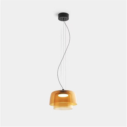Levels Pendant Light Double Layer Dia 12.6″ X H 9.4″ / Dia 32cm X H 24cm / Orange / Warm Light Pendant light