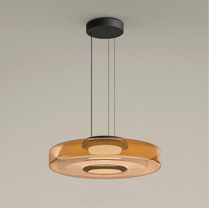 Levels Series Pendant Light Single layer ? 9.5″ x H 4.3″ / Dia 25cm x H 11cm / Orange / Warm Light Pendant light
