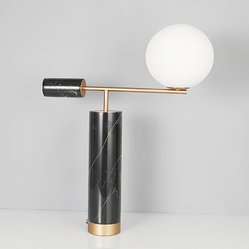 Lexi Table Lamp Dia 19.7″ x H 25.6″ / Dia 50cm x H 65cm / Gold & Black Marble / US Plug Table lamp
