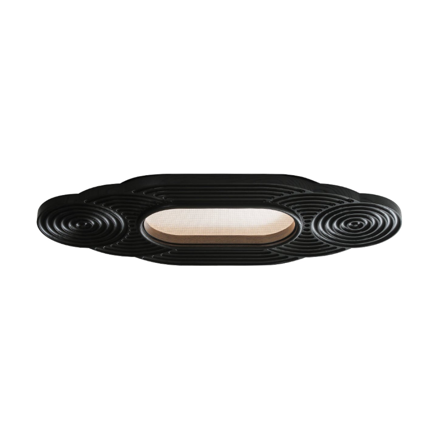 Lianyan Ceiling Lamp L 38.6’’ x W 18.9’’ x H 2.6’’ / Black / Warm Light Ceiling lamp